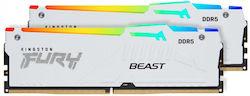Kingston FURY Beast RGB 32GB DDR5 cu 2 Module 2x16GB Kingston FURY Beast RGB 32GB DDR5 cu 2 Module 2x16GB