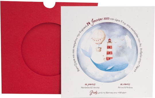 My Mastoras Baptism Invitation Sea