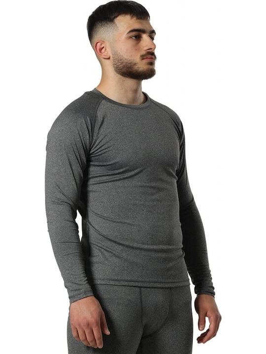 adidas Activeflex Ανδρική Μακρυμάνικη Μπλούζα 100120 για Jiu-Jitsu Πράσινη