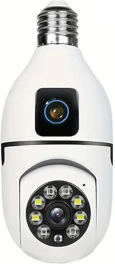 080021_E27 IP Überwachungskamera Wi-Fi Full HD 1080p mit Zwei-Wege-Kommunikation und Objektiv 3.6mm