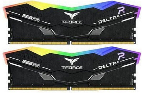TeamGroup DELTAα RGB DDR5 32GB RAM με 2x16GB Modules και Ταχύτητα 6000 για Desktop
