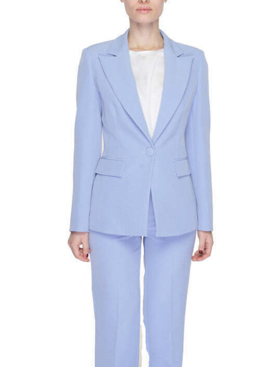 Silence Lang Damen Blazer Lila