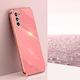 Oppo Reno5 4g Xinli Gerade 6d Vergoldeter Rand Tpu Stoßfeste Hülle Weißdornrot