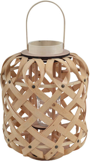 Ankor Laterne Hölzernes Beige 30x30x39cm 1Stück