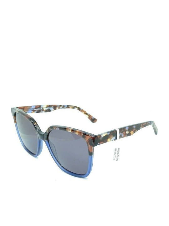 Rebecca Blu Rk06 Sunglasses Brown with Acetate Frame & Blue Lens