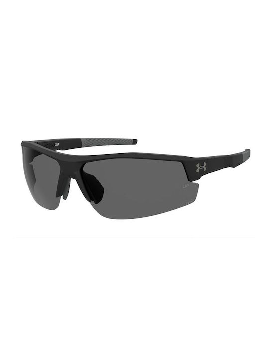 Under Armour Skillz Unisex Sunglasses with Black Plastic Frame and Black Lens
