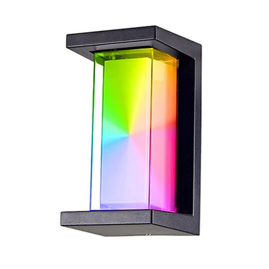 Wandmontiertes Außenwandleuchte LED IP65 20W mit RGB Licht 14x14cm