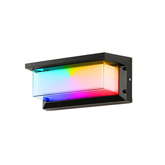 Wandmontierte Außenleuchte LED IP65 20W mit RGB Licht