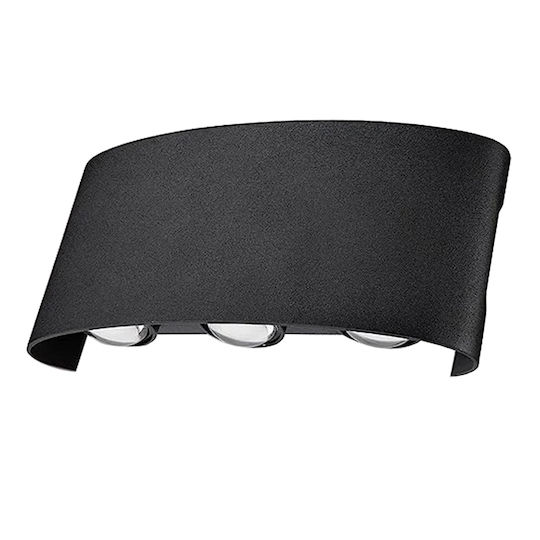 Wandmontierte Außenleuchte LED IP65 8W mit RGB Licht 80x80x50εκ.