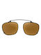 Men’s Sunglasses with a Metallic Frame Pure Brown Mirror