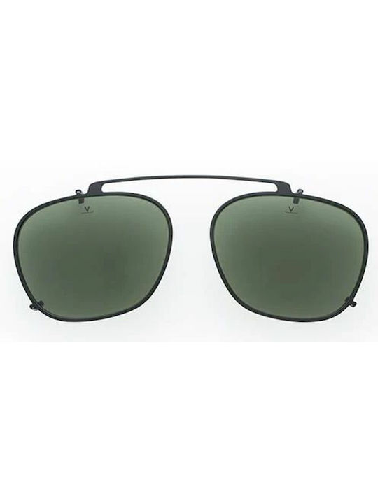 Men's Sunglasses with Metallic Frame Black Green