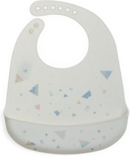 Gamberritos Kids Waterproof Лигавник Силикон с бутон & Джоб Бежов