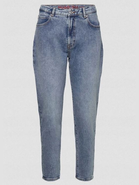 Hugo Boss Pantaloni de Bărbați din Jean în Croială Extra Slim Blue