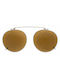 Men's Sunglasses with Gold Metal Frame and Gold Mirror Lens