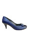 New Matic Leather Blue Heels