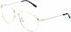 Vuarnet Men's Metal Blue Light Blocking Glasses in Gray Color