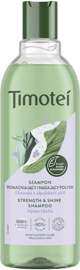 Timotei Strength & Shine Σαμπουάν Αναδόμησης/Θρέψης & Λάμψης 400ml
