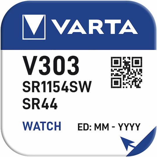 Varta V303 Батерия Сребърен оксид За часовници SR44 1.55V 1бр