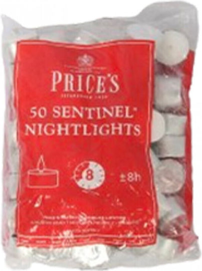 Tealights Aromatic in White Colour (up to 8 Hours Duration) 50 Pieces