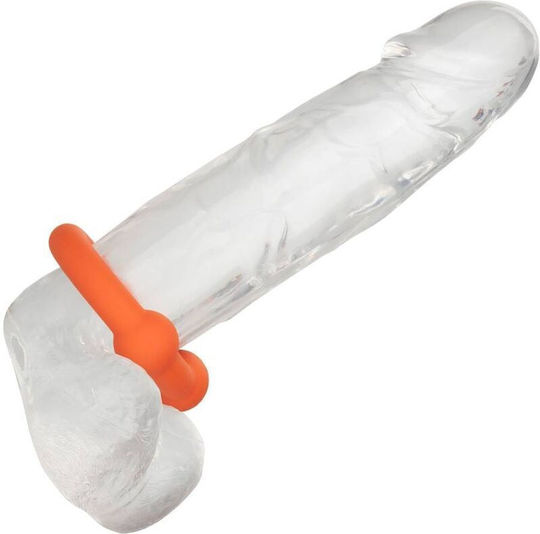 Calexotics Alpha Dual Ball Δαχτυλίδι Πέους Σιλικόνης Πορτοκαλί