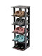 Plastic Shoe Organizer Black 25x28x80cm