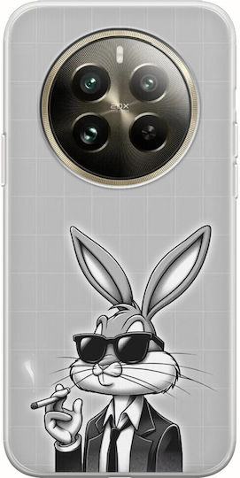 Колекция Swag Защитен Калъф за Мобилен Телефон Bunny Realme 12 Pro Plus 5g Гъвкав Tpu Прозрачен Силикон