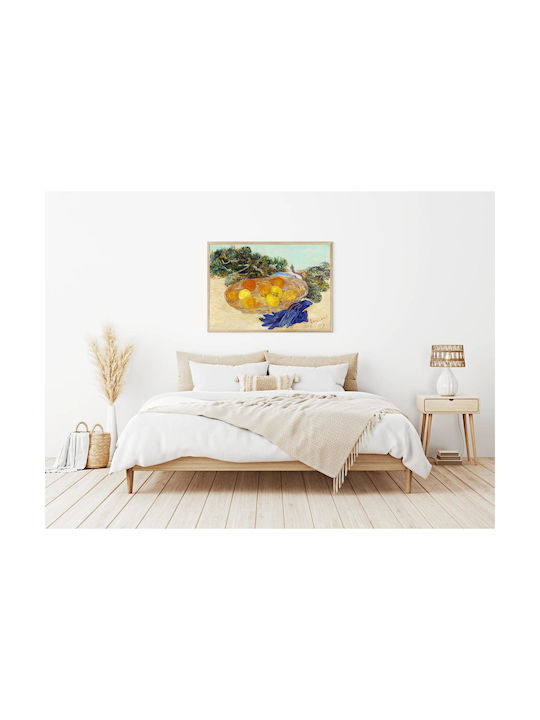 Still Life Oranges Lemons Painting Copy of Van Gogh on Canvas 50x40cm