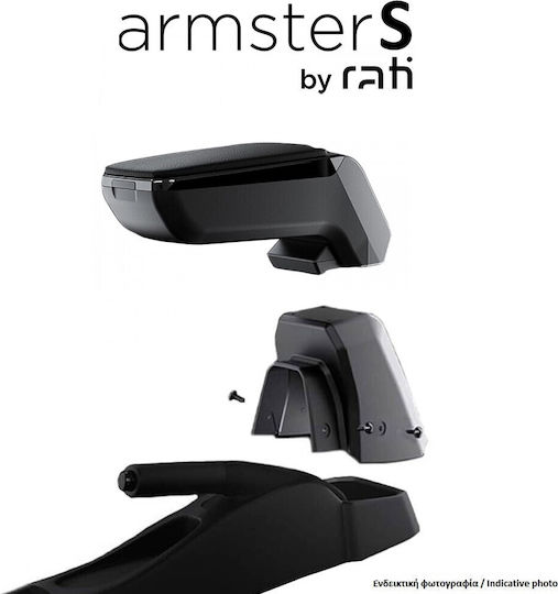 Rati Armster S Car PU Armrest for Dacia Sandero 2017-2020 Black