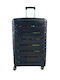 Ormi Medium Hard Travel Suitcase Black with 4 Wheels Height 65cm