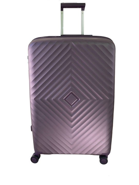 Ormi Großer Reisekoffer Hartschalen Purple mit 4 Räder Höhe 75cm ESH-1240