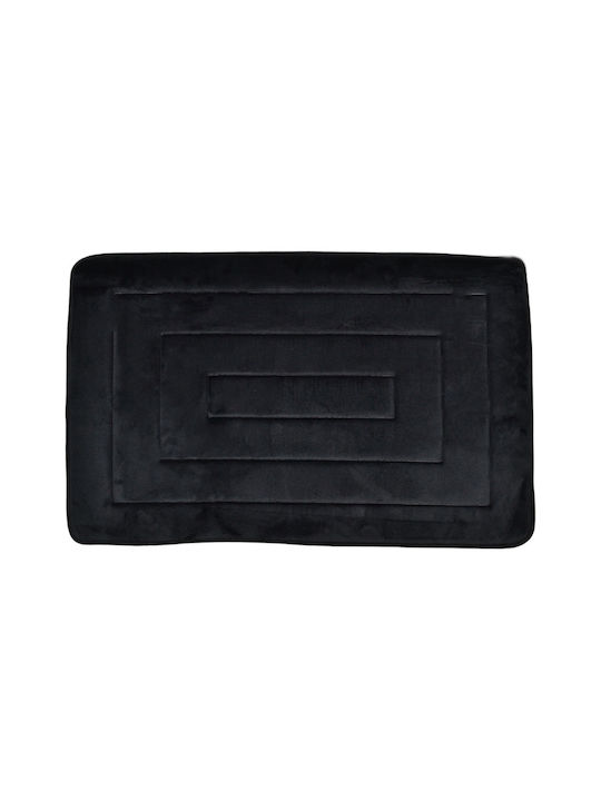 Ankor Non-Slip Bath Mat Memory Foam 835980 Black 50x80cm