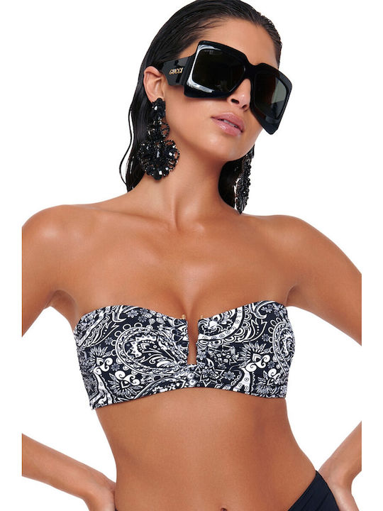 Bluepoint Bikini Bra with Adjustable Straps Black