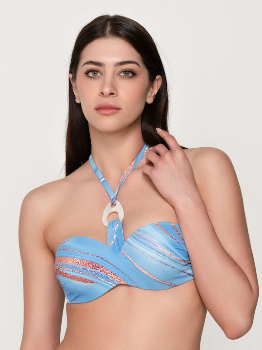 Luna Strapless Bikini Light Blue