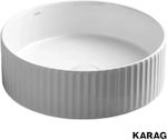 Karag Vessel Sink Porcelain 36x36x12.5cm White