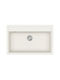 Quadro SQQ103 Chiuvetă De Bucătărie Drop-In Din Granit Lichid M79xL51cm Albă