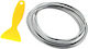 Autoaufkleber 500 x 500cm für Autotüren in Silber Farbe 1Stück