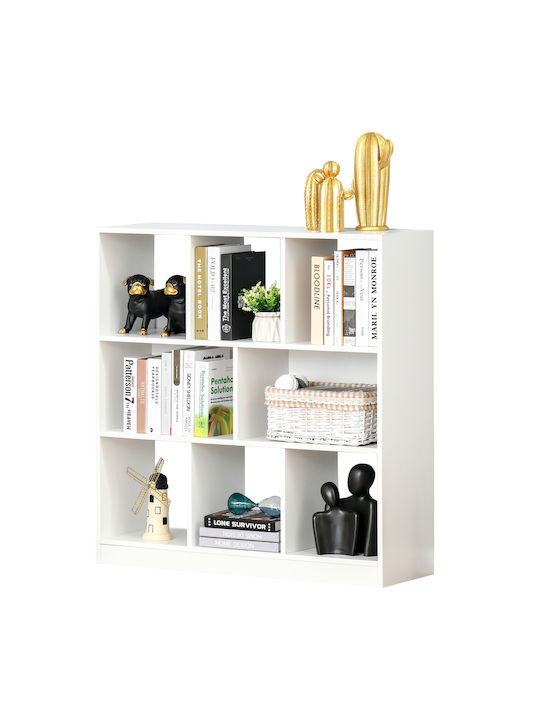 Bookcase White 97.5x30x100cm