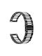 Brățară din metal din oțel inoxidabil, două culori, Xiaomi Watch 2 Pro, Xiaomi Watch S3, argintiu-negru
