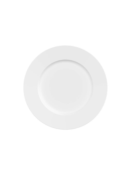 Ready Plate Shallow made of Porcelain White with Diameter 33cm