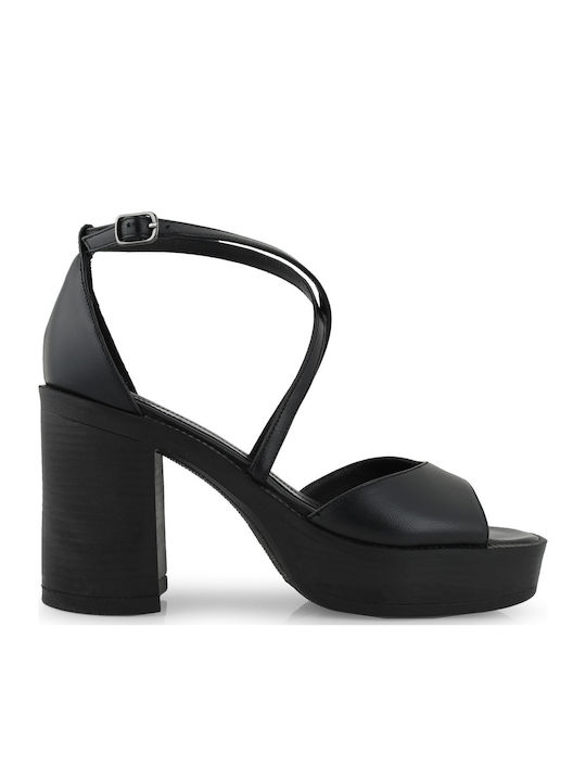 Tsakiris Mallas Leather Sandals Black
