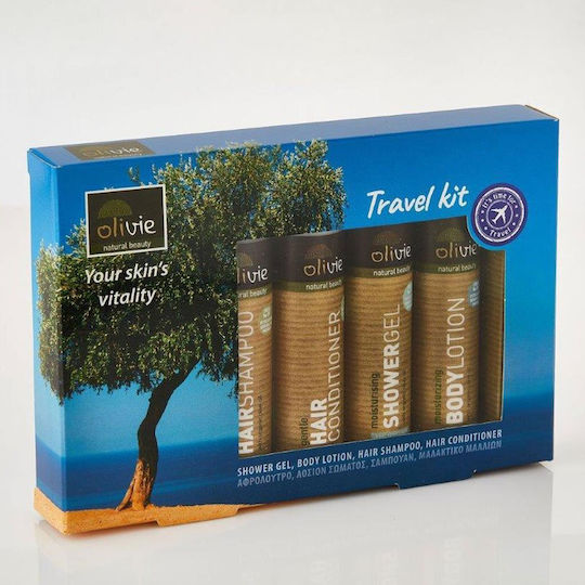 Olivie Skin Care Set for Body Cleaning & Moisturizing 4pcs