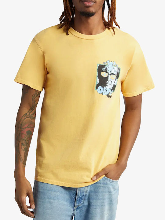 Obey Men's Short Sleeve T-shirt Pigment Sunflower