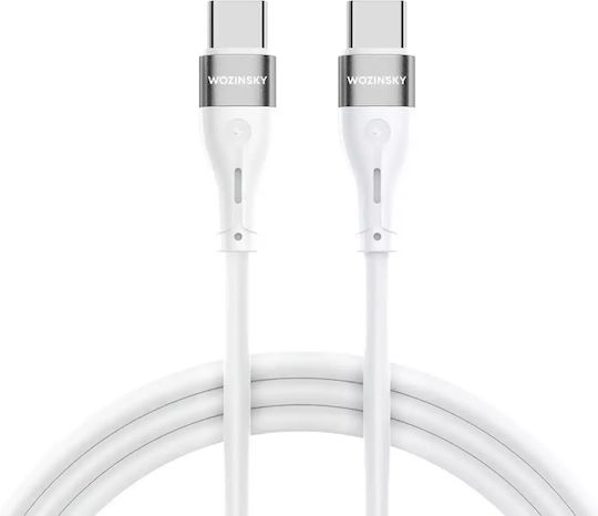 Wozinsky USB 2.0 Kabel USB-C männlich - USB-C 65W PD Weiß 2m WSTCC2