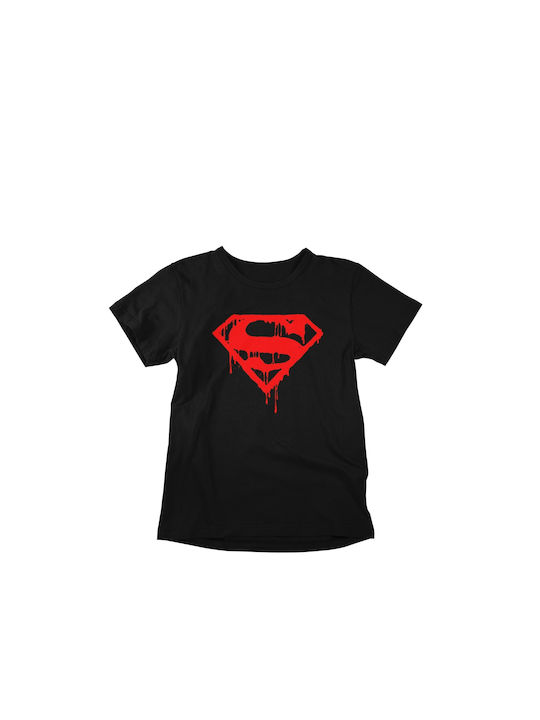 iLovePrints T-shirt Superman Μαύρο