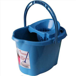 Viosarp Mop Bucket with Squeezer Plastic Capacity 15lt Blue