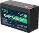 V-TAC V-tac Baterie UPS cu Capacitate 7.2Ah și Tensiune 12.8V 1buc
