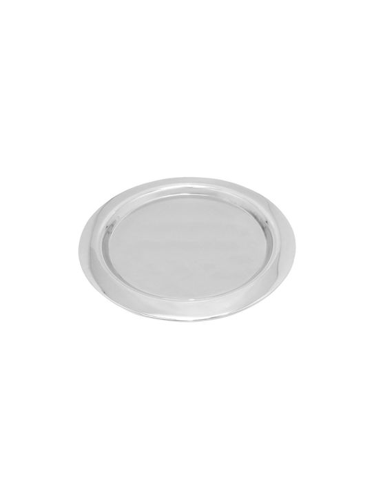 Ready Serving Platter Silver with Diameter 30cm