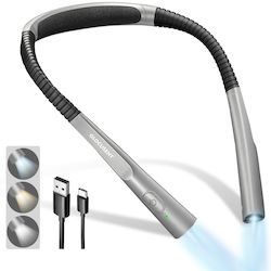 Lampă de citit cu LED gât flexibil ușor Glocusent perfect multifuncțional pentru citit tricotat reparații oprire automată 3 temperaturi de culoare 3 niveluri de luminozitate Lampă de citit cu LED gât flexibil ușor Glocusent perfect multifuncțional pentru citit tricotat reparații oprire automată 3 temperaturi de culoare 3 niveluri de luminozitate