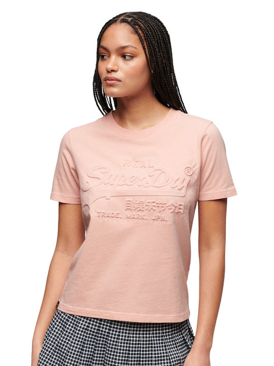 Superdry Γυναικείο T-shirt Pink