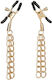 Nipple Clamps Bdsm Erotic Jewelry Ride Em Denim Nipple Clamps Gold